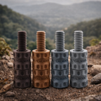 Earth Collection featuring CalmBolt fidgets with natural tones, matte finishes, and earthy layered designs