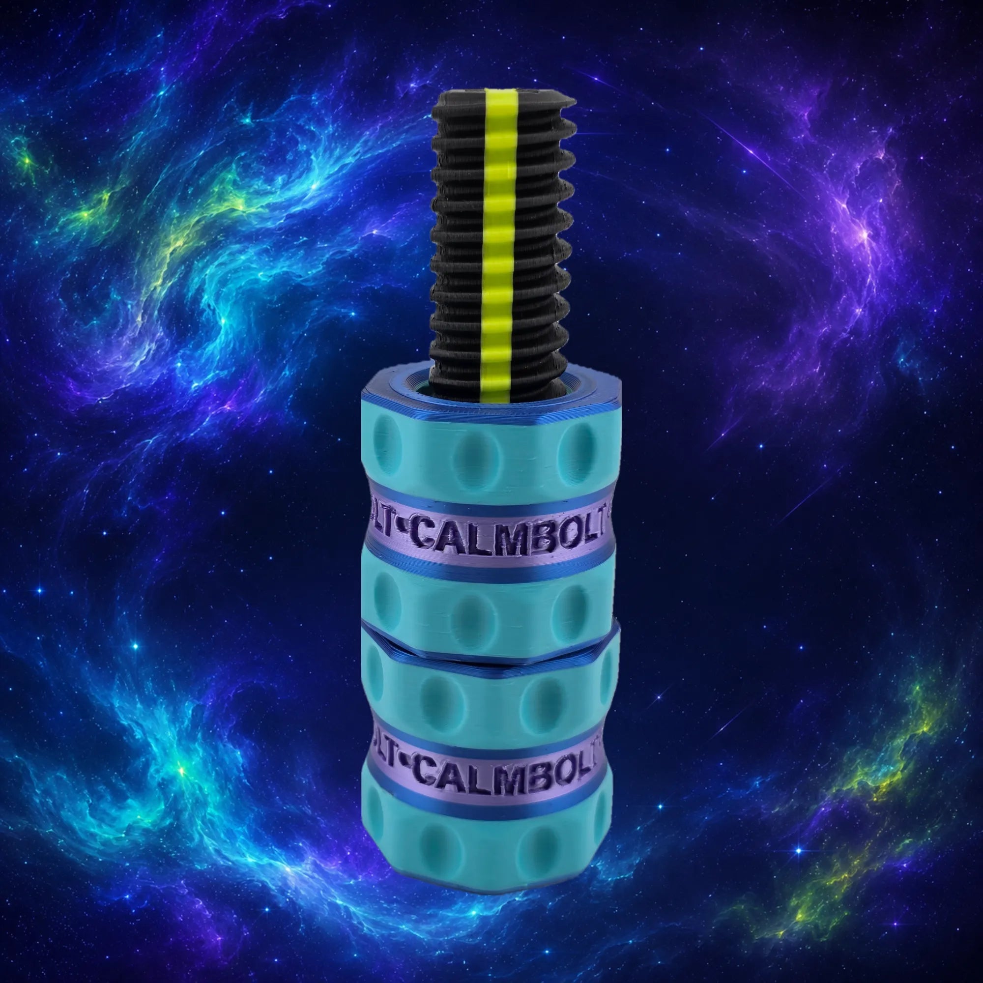 Espacio Profundo by Ignacio CalmBolt focus fidget inspired by deep space colors and young imagination.
