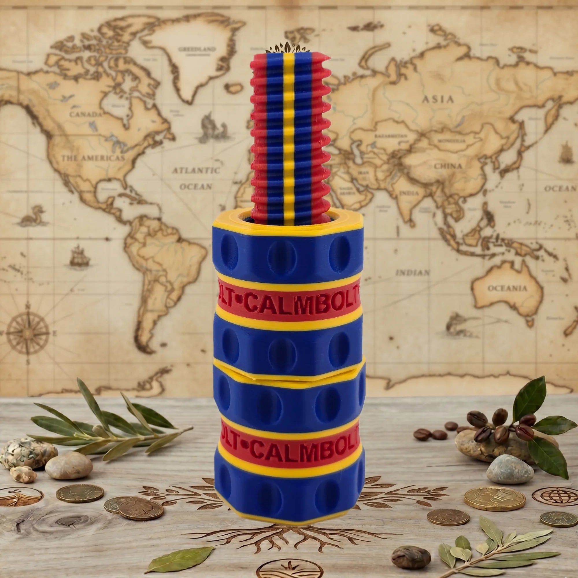 CalmBolt Guacamaya vibrant rotating fidget for focus and creativity