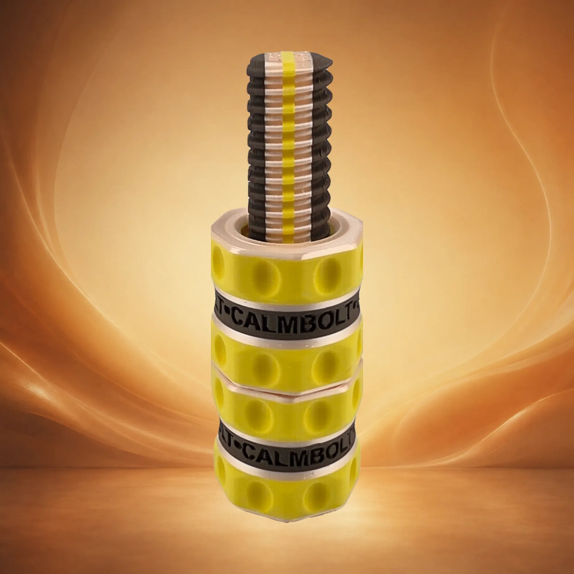 Maple by Andrea  CalmBolt focus fidget with warm yellow, champagne, and brown tones inspired by her color idea.