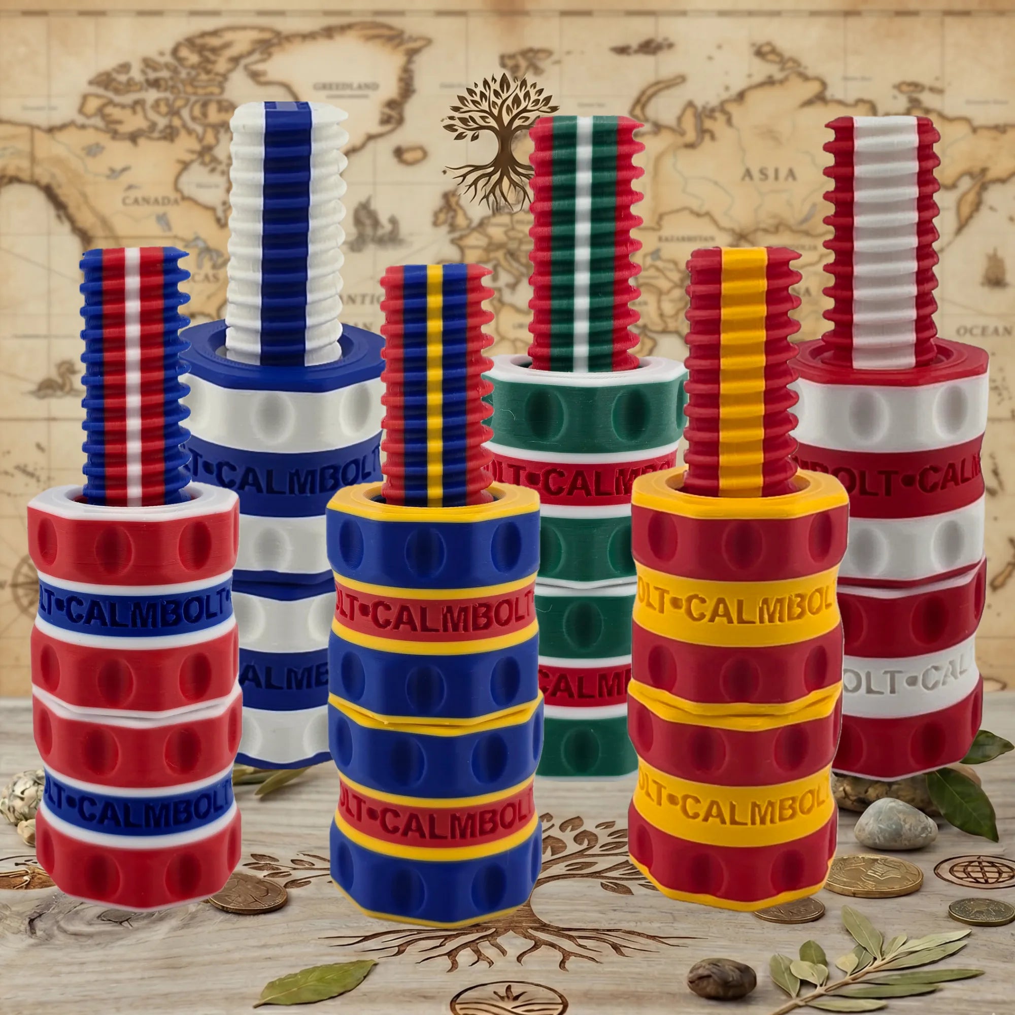 CalmBolt root collection vibrant rotating fidget for focus and creativity