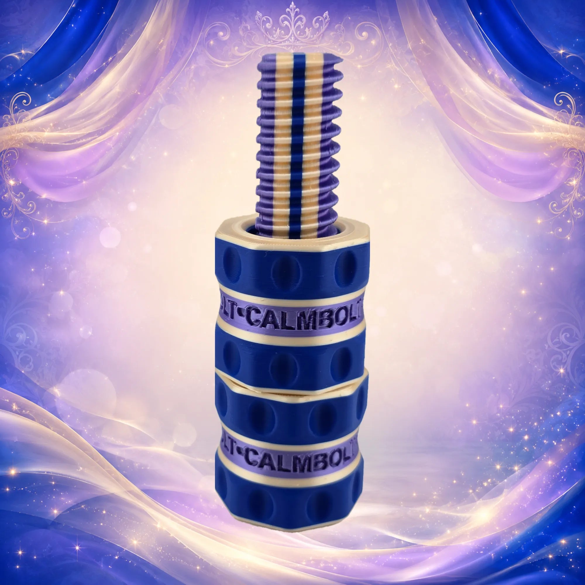 CalmBolt Princesa by Michelle, smooth rotating fidget with soft royal tones and elegant visual character